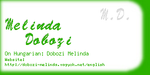 melinda dobozi business card